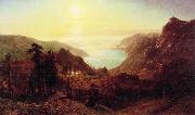 Albert Bierstadt Donner Lake from the Summit Norge oil painting reproduction